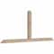 Ekena Millwork Portland Smooth Timber Gable Bracket, Douglas Fir, 84"W x 35"H x 3 1/2"D x 3 1/2"F, 10/12 Pitch GBW084X35X0404POR00SDF - alternate 3